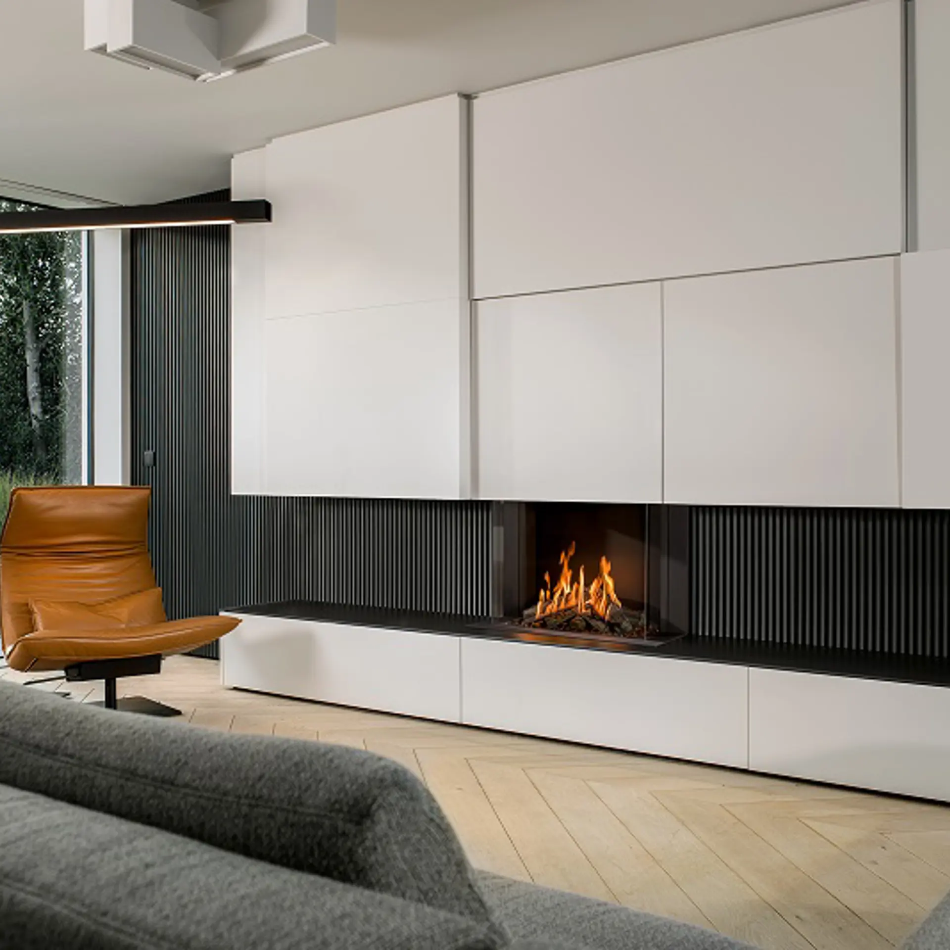 Barbas Gas Fire Panorama 90-55