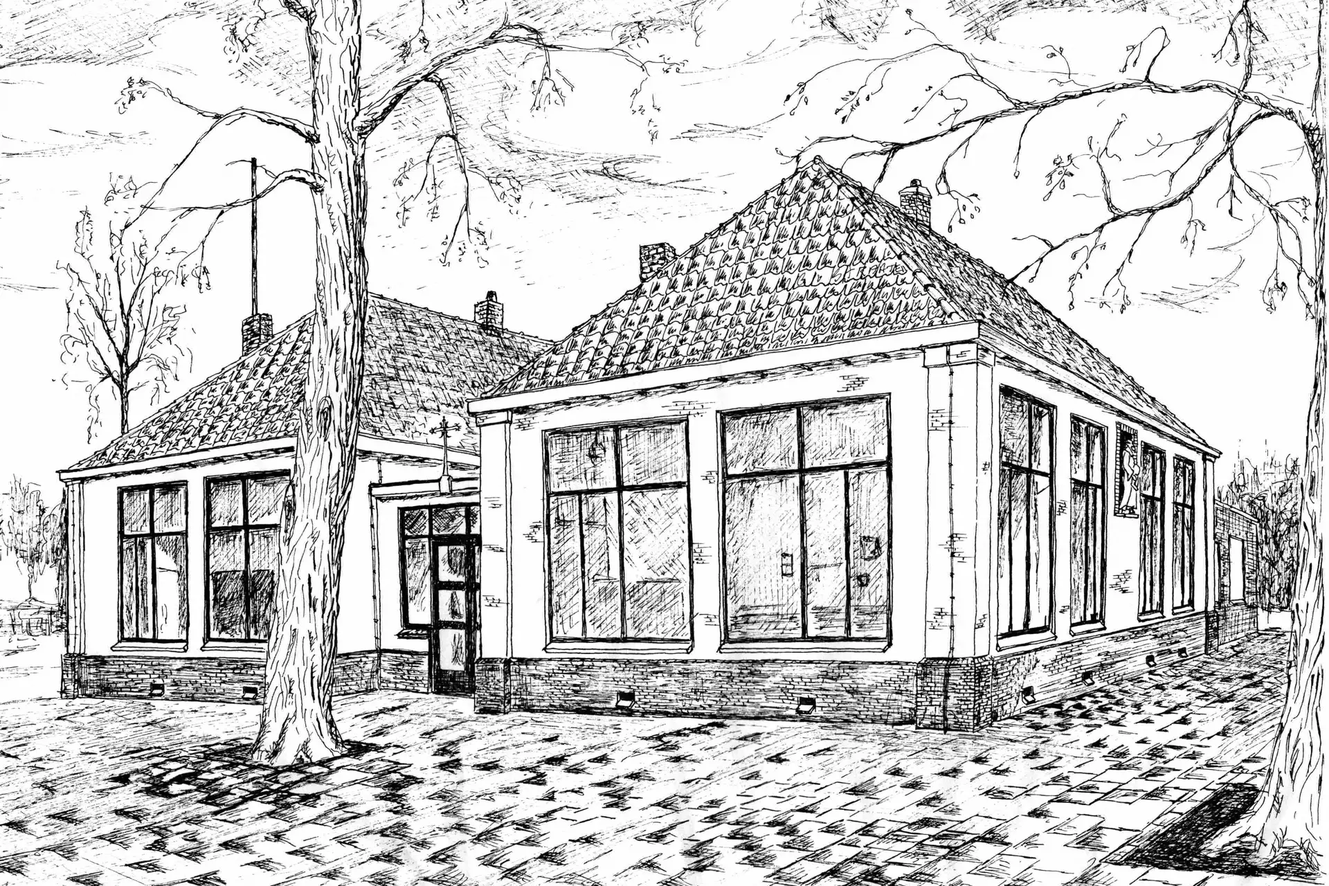 WB Oude Pand School Tekening 01