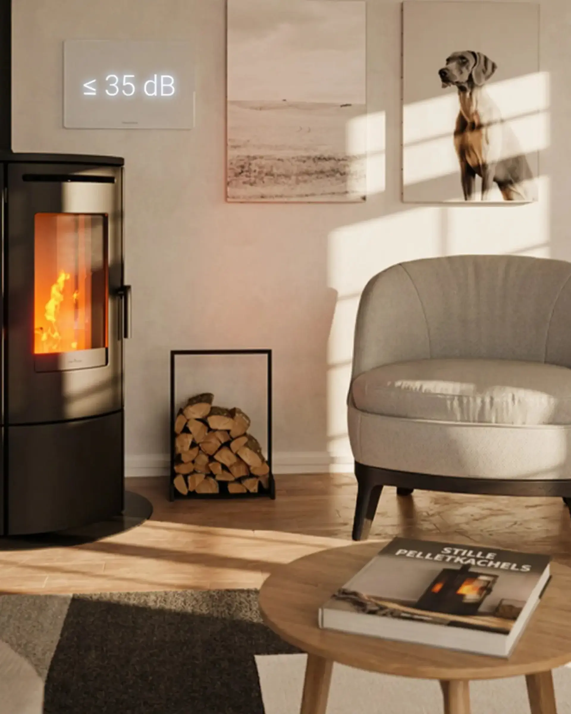Stille pelletkachels: aangename warmte zonder te veel geluid